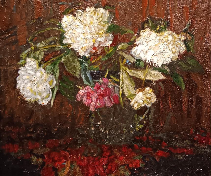 Stanislav Antoniuk, "Peonies" 