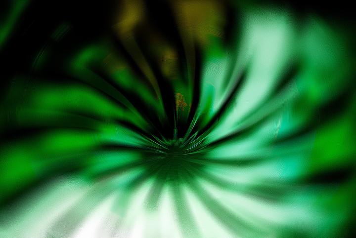 Green swirl graphic